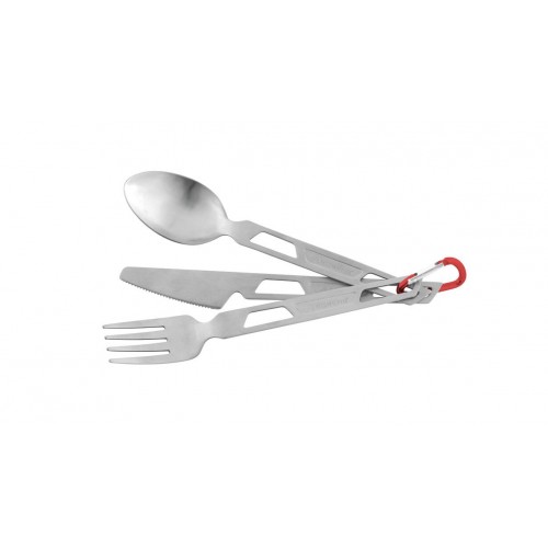 ROBENS Sierra Stainless Steel 3 Piece Field Cutlery set KFS Knife, Fork & Spoon